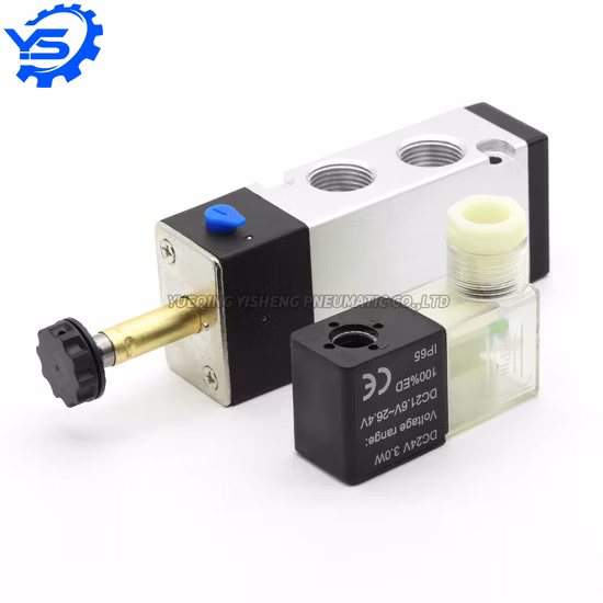 Pneumatic Aluminum Electric Solenoid Air Valve for Air Compressor 4V310-10