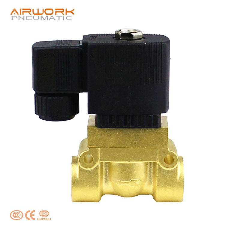 12V DC High Pressure Electric Control Brass 24 Volt 220 Volt Gas Solenoid Valve for Water